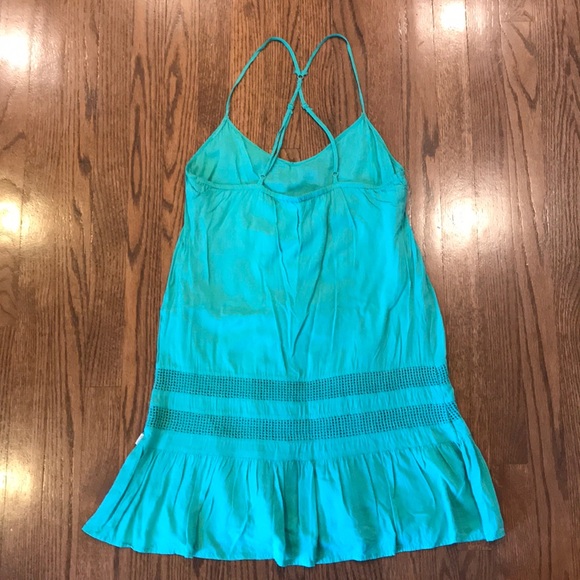 Green cross strapped dress - Picture 3 of 5